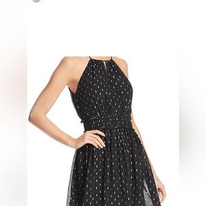 Joie Althia B Sleeveless Silk Chiffon Halter Dress Size Small